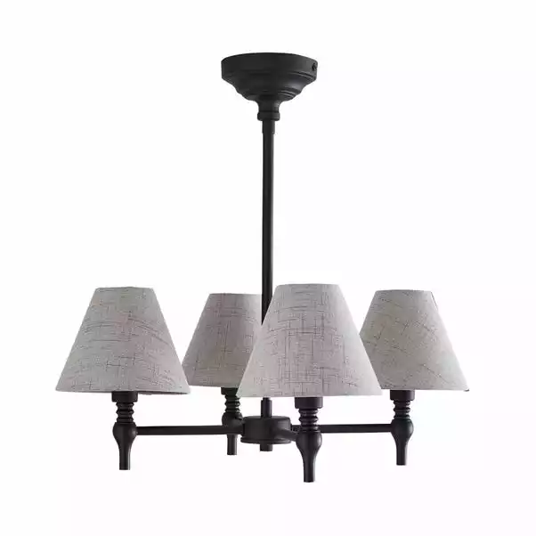 Dorma Bedford 4 Light Black Ceiling Fitting 7 Dorma Bedford 4 Light Black Ceiling Fitting - Image 5