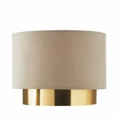 Dunelm Nesa Two Tier Brushed Gold Velvet Shade -DUNEL House Shop 30770069 alt05