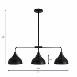 Dunelm Galley 3 Light Diner Ceiling Fitting -DUNEL House Shop 30770081 alt07