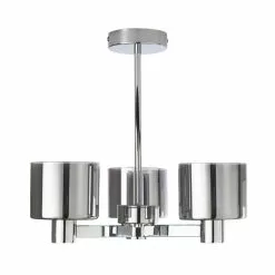 Dunelm Erin Ceiling 3 Light Smoked Ceiling Fitting -DUNEL House Shop 30770082 alt05