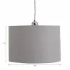 Dunelm Luna Dove Grey Drum Shade 28cm -DUNEL House Shop 30771039