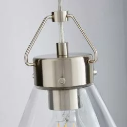 Dunelm Delavin 1 Light Pendant Glass Ceiling Fitting -DUNEL House Shop 30780570 alt02