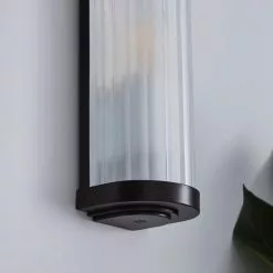 Dunelm Ripon Bathroom Wall Light Matt Black -DUNEL House Shop 30780623 alt02