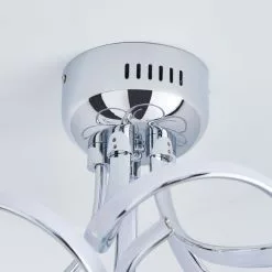 Dunelm Cortez 5 Light Integrated LED Swirl Semi-Flush Ceiling Fitting -DUNEL House Shop 30781655 alt03