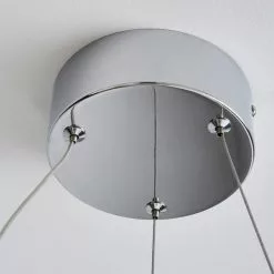 Dunelm Menton Integrated LED Swirl Chrome Semi-Flush Ceiling Fitting -DUNEL House Shop 30781656 alt03