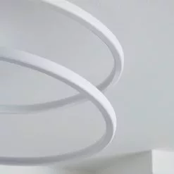 Dunelm Menton Integrated LED Swirl White Semi-Flush Ceiling Fitting -DUNEL House Shop 30781658 alt02