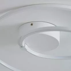 Dunelm Menton Integrated LED Swirl White Semi-Flush Ceiling Fitting -DUNEL House Shop 30781658 alt03