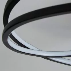 Dunelm Menton Integrated LED Swirl Black Semi-Flush Ceiling Fitting -DUNEL House Shop 30781659 alt02