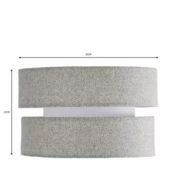 Dunelm Frea Lennox Herringbone Shade 30cm -DUNEL House Shop 30784210 alt04
