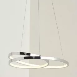 Dunelm Riviera Dimmable LED Chrome Ceiling Fitting