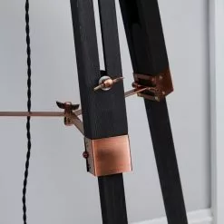 Dunelm Trio Tripod Black And Copper Floor Lamp -DUNEL House Shop 30787667 alt02