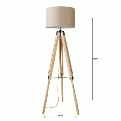 Dunelm Trio Tripod Light Wood Floor Lamp 12 Dunelm Trio Tripod Light Wood Floor Lamp -DUNEL House Shop 30787668 alt04