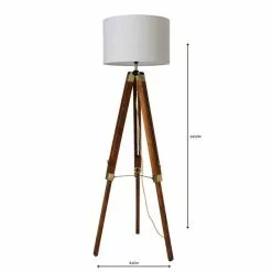 Dunelm Trio Tripod Natural Floor Lamp -DUNEL House Shop 30787669 alt04