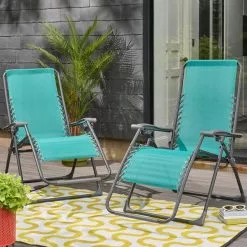 Dunelm Helsinki Lounger Teal Twin Pack -DUNEL House Shop 30788997 alt01