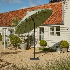 Dunelm Recycled Sage Green Carousel Parasol 2.7m -DUNEL House Shop 30789295 alt02