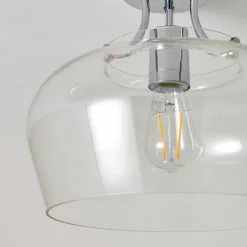 Hotel Lilier Bathroom 1 Light Flush Ceiling Fitting -DUNEL House Shop 30789797 alt02