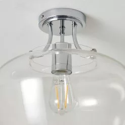 Hotel Lilier Bathroom 1 Light Flush Ceiling Fitting -DUNEL House Shop 30789797 alt03