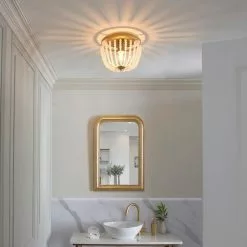 Dunelm Alora Bathroom Beaded Flush Chandelier -DUNEL House Shop 30789836 alt04