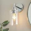 Dunelm Fryer Chrome Bathroom Wall Light -DUNEL House Shop 30789841