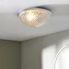 Dunelm Tropic Faceted Dome Flush Bathroom Ceiling Fitting -DUNEL House Shop 30789842