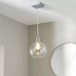 Dunelm Geometric Tile 1 Light Pendant Ceiling Fitting