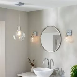 Dunelm Geometric Tile Bathroom Wall Light -DUNEL House Shop 30789859 alt04