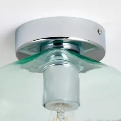 Dunelm Lucia Green Bathroom 1 Light Flush Ceiling Fitting -DUNEL House Shop 30789861 alt03