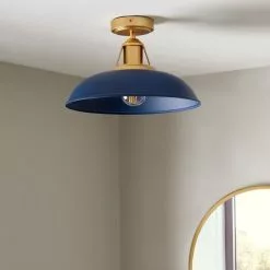 Dunelm Oraya Bathroom 1 Light Flush Ceiling Fitting -DUNEL House Shop 30789890 alt01