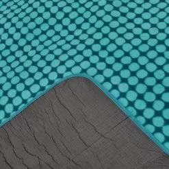 Dunelm 150x130cm Picnic Rug Polka Peacock -DUNEL House Shop 30791494 alt02