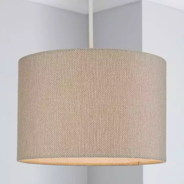 Dunelm Lennox Herringbone Lamp Shade 28cm Grey 3 Dunelm Lennox Herringbone Lamp Shade 28cm Grey