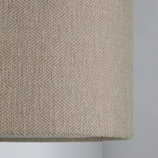 Dunelm Lennox Herringbone Lamp Shade 28cm Grey 5 Dunelm Lennox Herringbone Lamp Shade 28cm Grey - Image 3