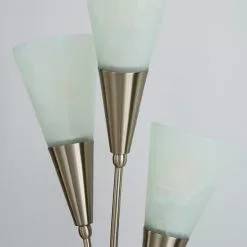 Dunelm Marble Glass Satin Nickel Floor Lamp -DUNEL House Shop 30792348 alt03