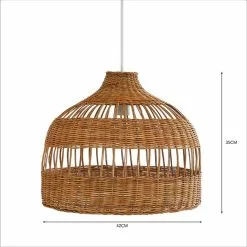 Dunelm Priyanka Rattan Easy Fit Pendant -DUNEL House Shop 30792363 alt04