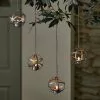 Dunelm Pack Of 4 Silver LED Hanging Solar Tea Lights -DUNEL House Shop 30792762