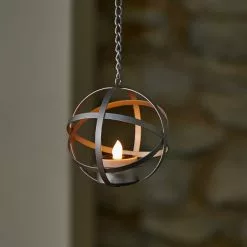 Dunelm Pack Of 4 Silver LED Hanging Solar Tea Lights -DUNEL House Shop 30792762 alt02