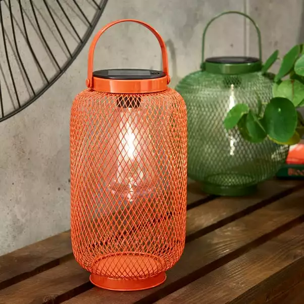 Elements Mesh Solar Lantern Tigerlily 4 Elements Mesh Solar Lantern Tigerlily - Image 2