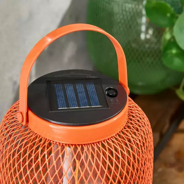 Elements Mesh Solar Lantern Tigerlily 5 Elements Mesh Solar Lantern Tigerlily - Image 3