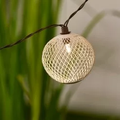 Elements Mesh Solar String Lights Ivory -DUNEL House Shop 30792771 alt03