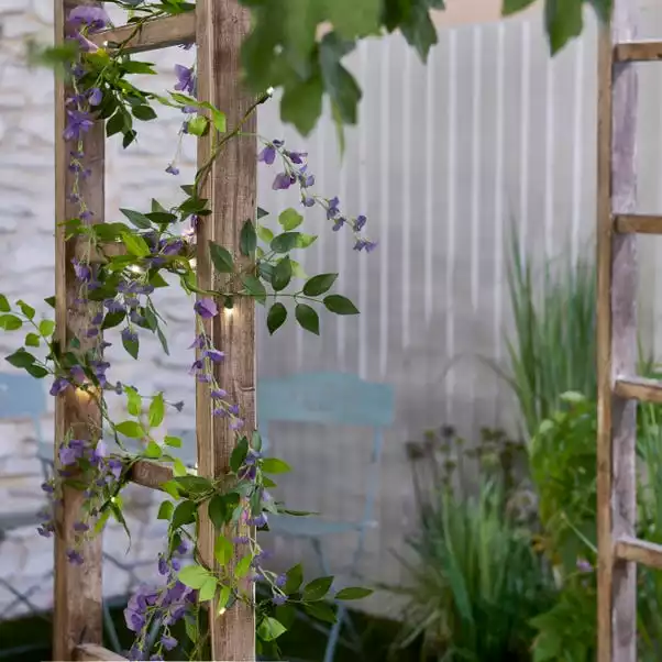 Dunelm Wisteria Solar Light Up Garland 3 Dunelm Wisteria Solar Light Up Garland