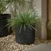 Dunelm Fibre Clay Black Chunky Weave Planter -DUNEL House Shop 30792957