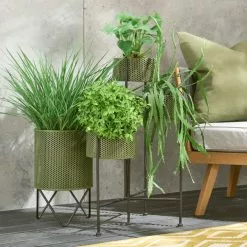 Elements Olive Foldable Plant Stand -DUNEL House Shop 30795354 alt02