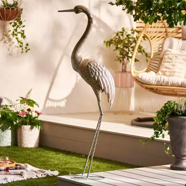Dunelm Metal Heron Decor 3 Dunelm Metal Heron Decor