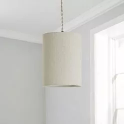 Dunelm Luna 15cm Cylinder Shade Natural -DUNEL House Shop 30796676 alt01