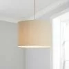 Dunelm Luna 28cm Drum Shade Natural -DUNEL House Shop 30796678