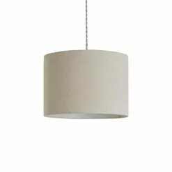 Dunelm Luna 28cm Drum Shade Natural -DUNEL House Shop 30796678 alt02