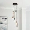 Dunelm Verne Glass 6 Light Cluster Ceiling Fitting -DUNEL House Shop 30798518