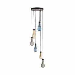 Dunelm Verne Glass 6 Light Cluster Ceiling Fitting -DUNEL House Shop 30798518 alt04