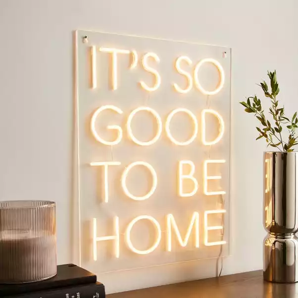 Dunelm Good To Be Home Neon Sign 3 Dunelm Good To Be Home Neon Sign