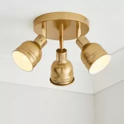 Dunelm Issac 3 Light Semi Flush Ceiling Fitting