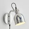 Dunelm Issac Chrome Effect Plug In Wall Light -DUNEL House Shop 30798622
